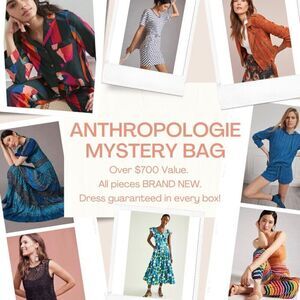 BRAND NEW Anthropologie Mystery Surprise Bag 5P Set (includes dress) $700 Value!